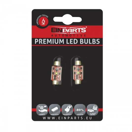 Einparts EPL31 C5W 36MM 1 CREE 2pk LED-pærer med CANBUS-kompatibilitet Einparts EPL31 C5W 36MM 1 CREE 2pk LED-pærer med CANBUS-kompatibilitet