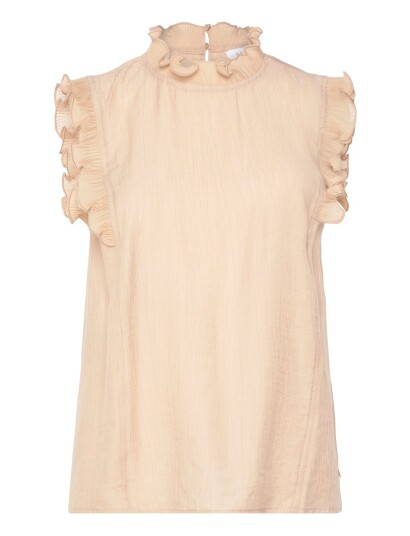 Coster Copenhagen Top With Ruffles   Pink   34