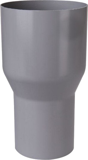 Plastmo overgang Ø90x75mm, grå Plastmo overgang Ø90x75mm, grå