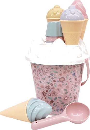 Little Dutch Isvaffel Spande Sæt 14 Dele Dreamy Mermaid Pink