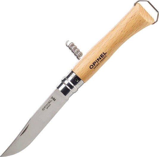 Opinel Tradition N°10 lommekniv med korketrekker 10 cm bøk Opinel Tradition N°10 lommekniv med korketrekker 10 cm bøk