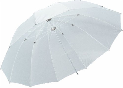 Fotoplex Paraply Halvtransparent Hvit 170 cm