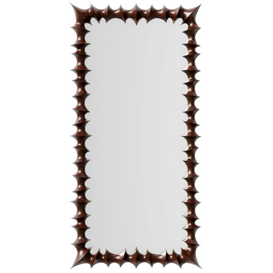 Dusty Deco Brutalist Veggspeil Stor Naturlig Dusty Deco Brutalist Veggspeil Stor Naturlig