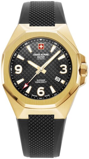 Swiss Alpine Military Herreklokke 7005.1817 Typhoon Sort/Gummi Ø42 mm Swiss Alpine Military Herreklokke 7005.1817 Typhoon Sort/Gummi Ø42 mm
