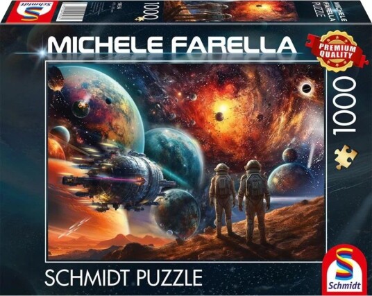 Schmidt Spiele Puslespill 1000 brikker Cosmic Splendor of Colors: Reise i verdensrommet Schmidt Spiele Puslespill 1000 brikker Cosmic Splendor of Colors: Reise i verdensrommet