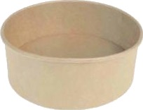 Saladskål Catersource Rund 1000Ml Ø148mmx78mm Brun Kraft Med Pe,50 Stk/Ps   50 Pcs.