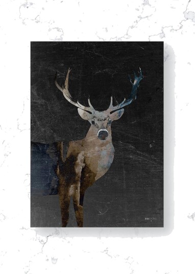 MalerifabrikkenPoster / Deerly Dark / PlanoBrunPostere