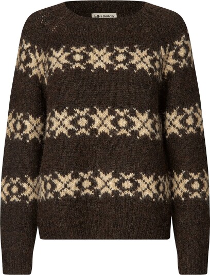Lollys Laundry Lattiell Knit Ls Brown XS