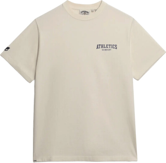 Superdry Ath Ess Oversized Tshirt Cream 6