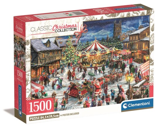 Clementoni Puslespill 1500 Brikker Julemarkedet