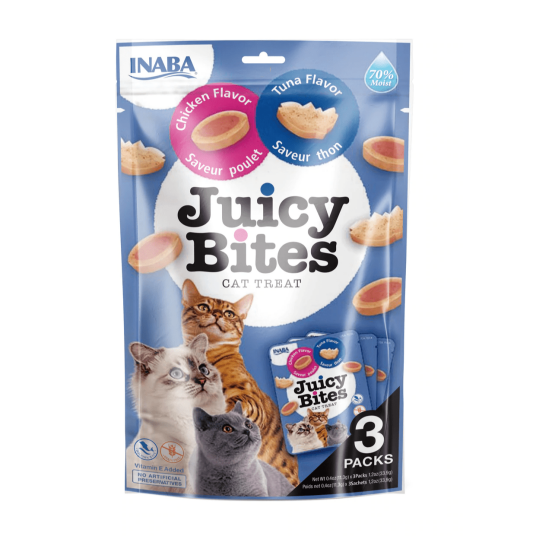 Inaba Churu Juicy Bites Snacks For Katt Kylling Tunfisk