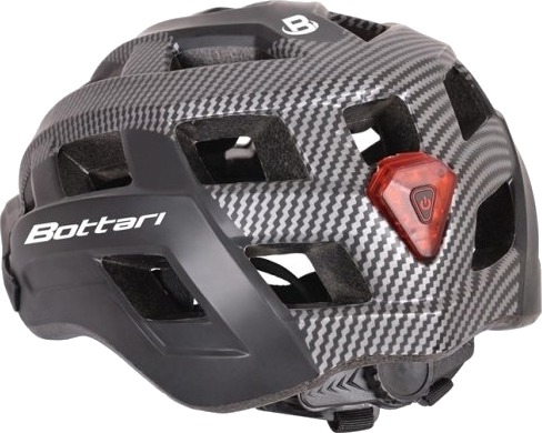 Sykkelhjelm Bottari 94004Gb, Sort/Grå, L/Xl