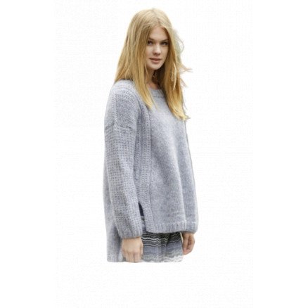 Sigrid by DROPS Design Genser Strikkeoppskrift str S XXXL