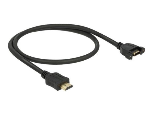 Delock 50 cm HDMI-forlengelseskabel med Ethernet 4K støtte