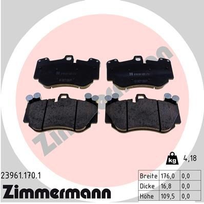 Bremseklosser ZIMMERMANN 23961.170.1 Bremseklosser ZIMMERMANN 23961.170.1