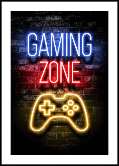 Gaming Zone Plakat Plakat / 21x30cm