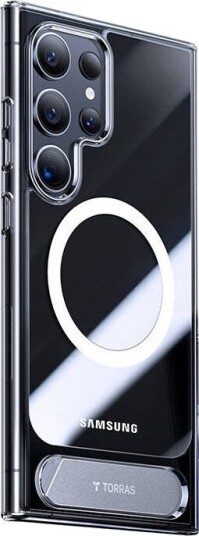 Torras UPRO Pstand Deksel for Samsung S24 Ultra Gjennomsiktig