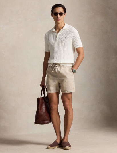 Polo Ralph Lauren 6 Inch Polo Prepster Linen Short Beige XL