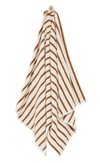 Høie Everyday stripe håndkle 70x140 cm oker