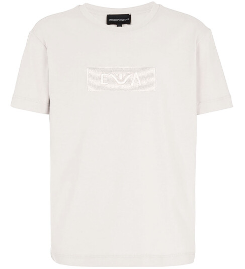 Giorgio Armani Emporio Armani T skjorte Off White m. Broderi Emporio Armani 14 år 164 T skjorte Hvit
