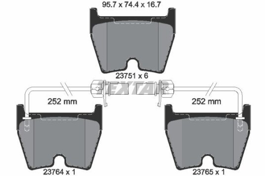 Bremseklosser TEXTAR 2375101