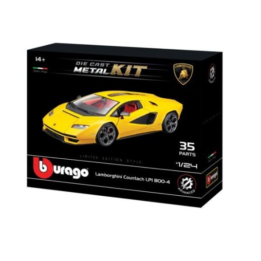 Bburago Lamborghini Countach Byggesett Modellbil 1:24