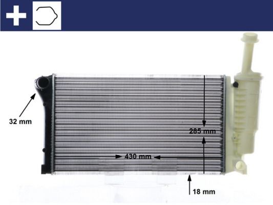 Radiator MAHLE ORIGINAL CR 10 000S
