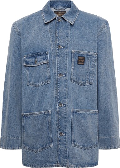 Levi"s® Berkley Chore Coat Duck Diving   LIGHT INDIGO   WORN IN   L