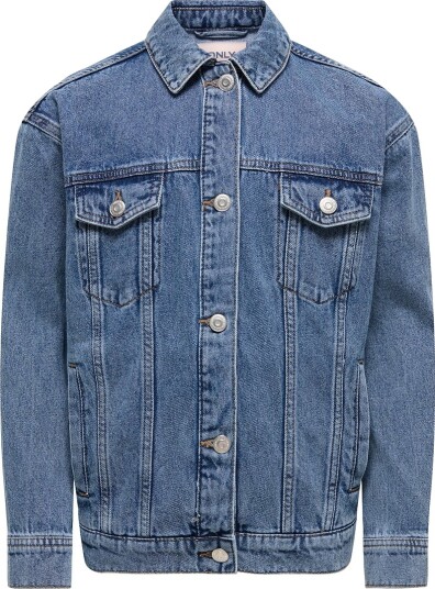 Kids Only Denimjakke KogOcean Oversize Medium+ Blue Denim Kids Only 12 år (152) Denimjakker Blå