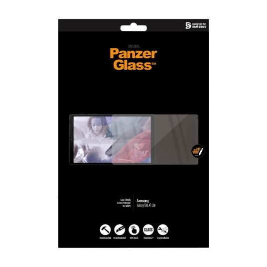 PanzerGlass Anti-Bakteriell Skjermbeskytter til Samsung Galaxy Tab A7 Lite - Transparent