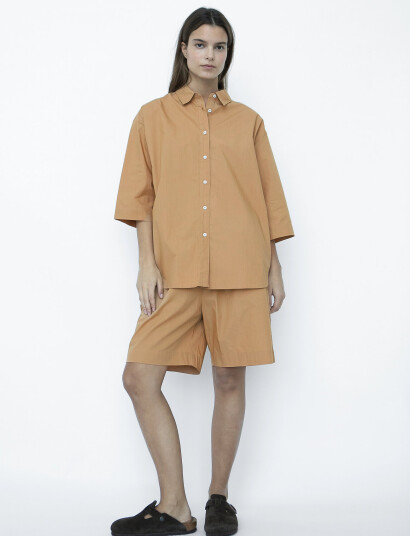 STUDIO FEDER Norah Shorts - Poplin - Beige - M