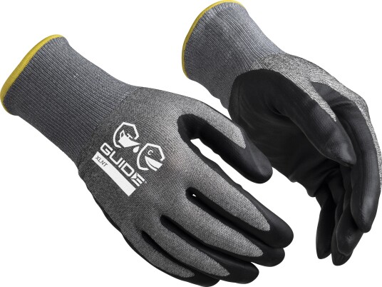 Guide Gloves 9505 Hanske nitrildyppet, kuttbeskyttelse C, oljegrep 5, Klær