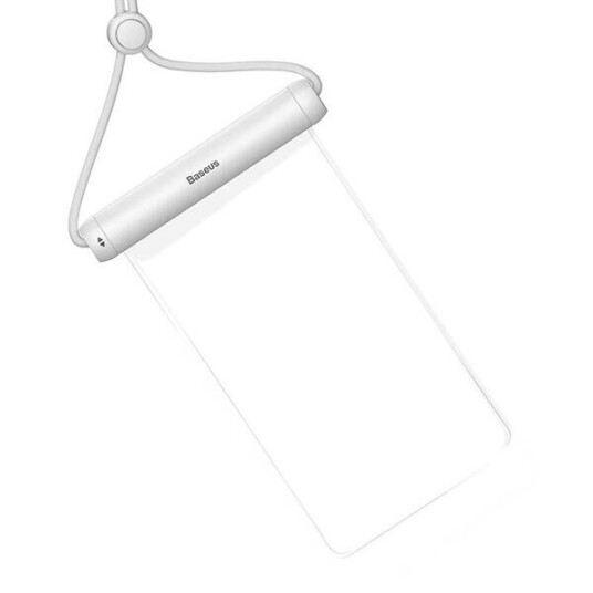 Baseus Cylinder Vanntett Mobildeksel for Smartphone 7,2" Hvit