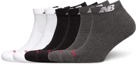 New Balance Everyday Low Cut 6 Pairs   WHITE MULTI   L