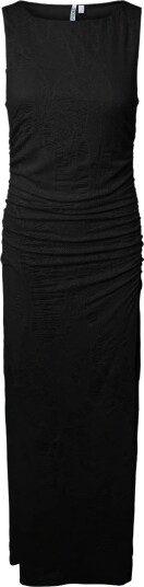 Pieces Pcjosefia Sl Boatneck Ankle Dress D2D Black S