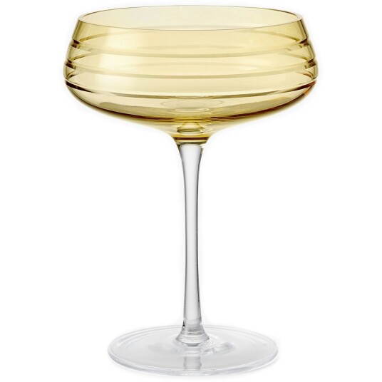 Louise Roe Triple Cut Champagneglass Amber