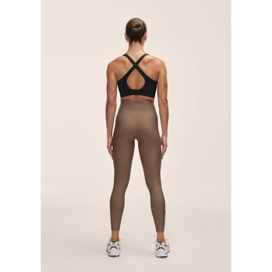 Casall Graphic High Waist Tights Dame Khaki 42
