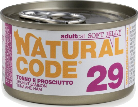 Natural Code våtfôr Sparepakke Soft Jelly Can Tunfisk og papaya 24 x 85 g