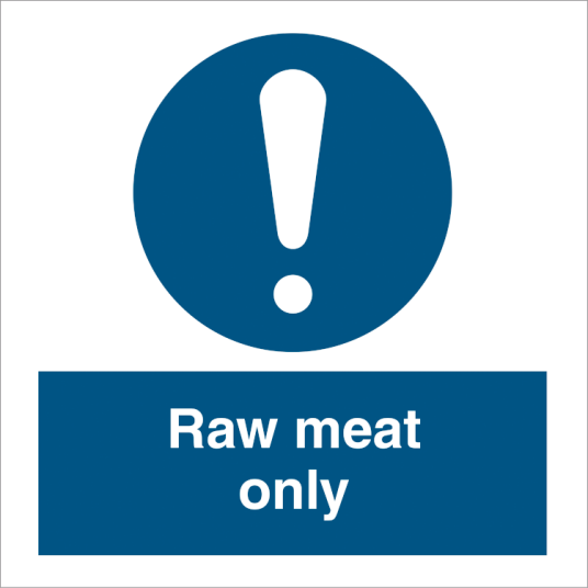 Raw meat only