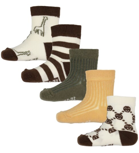 Minymo Socks W. Pattern (5-Pack) - Multi/patterned - 15\18 Minymo Socks W. Pattern (5-Pack) - Multi/patterned - 15\18