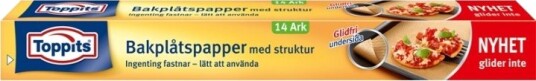 Toppits Bakplåtspapper Glidfri 14 Ark Toppits Bakplåtspapper Glidfri 14 Ark
