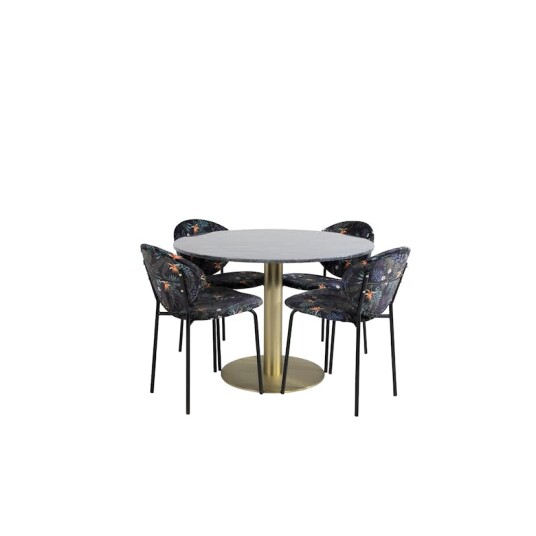 Venture Home Spisegruppe Venture Home Estelle med 4 Valor Stoler Polyester GR20431