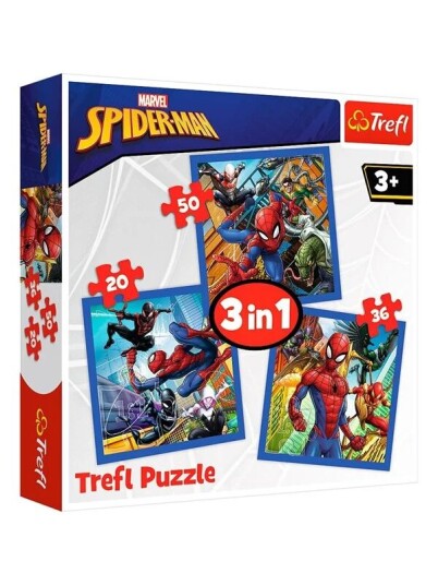Trefl Puzzle Spider-man Spider Force 3in1 Gulv Trefl Puzzle Spider-man Spider Force 3in1 Gulv