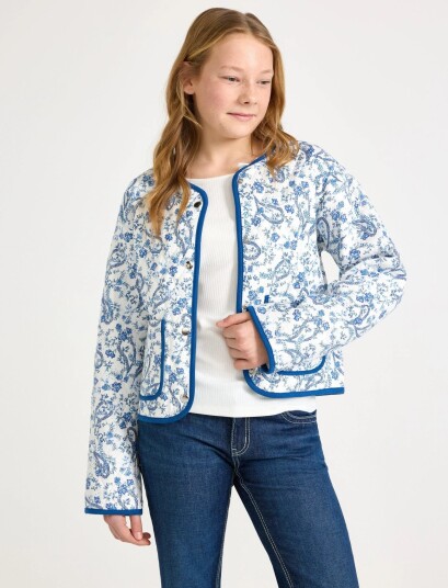 Lindex Quilted Jacket   White   134/140