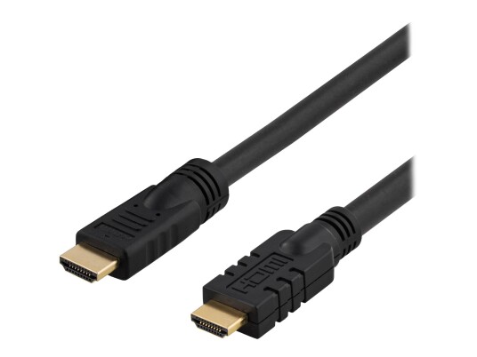 Deltaco HDMI Type A Aktiv 15m Kabel med Ethernet - Svart