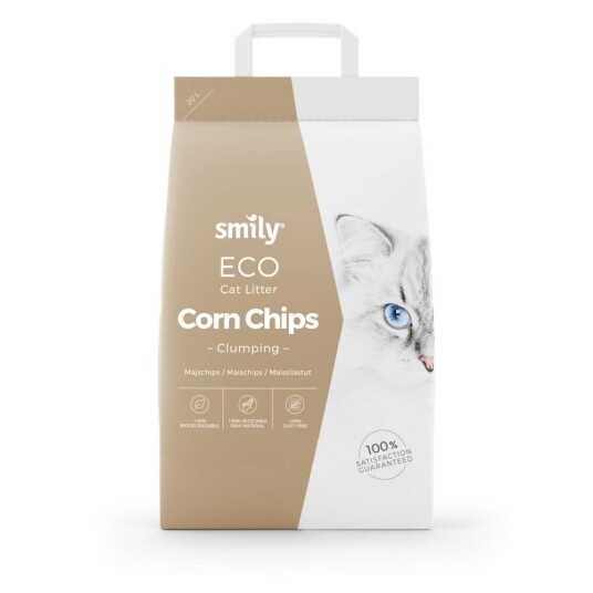 Smily Eco Corn Chips Kattesand 20 Liter Smily Eco Corn Chips Kattesand 20 Liter