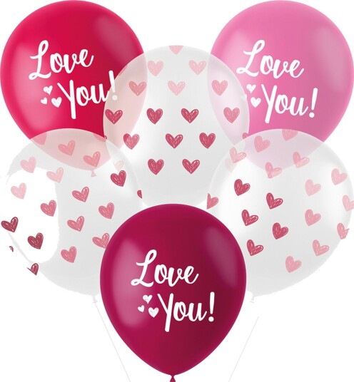 Ballonger Love You - 6-pakning
