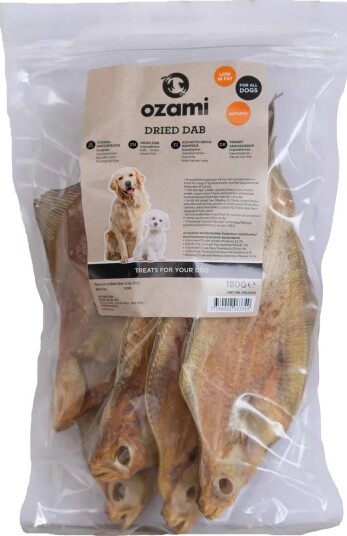 Ozami Tørket Sand Flyndre 180 g - Sunn Hundemat