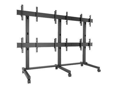Chief Fusion Micro-Adjustable Large Freestanding Video Wall LVM3X2U vogn - for 6 LCD-skjermer - svart Chief Fusion Micro-Adjustable Large Freestanding Video Wall LVM3X2U vogn - for 6 LCD-skjermer - svart