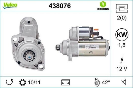 VALEO 438076 Starter VALEO 438076 Starter